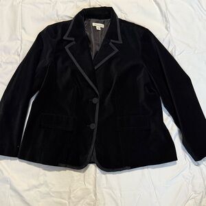 Coldwater Creek Black Velvet Jacket